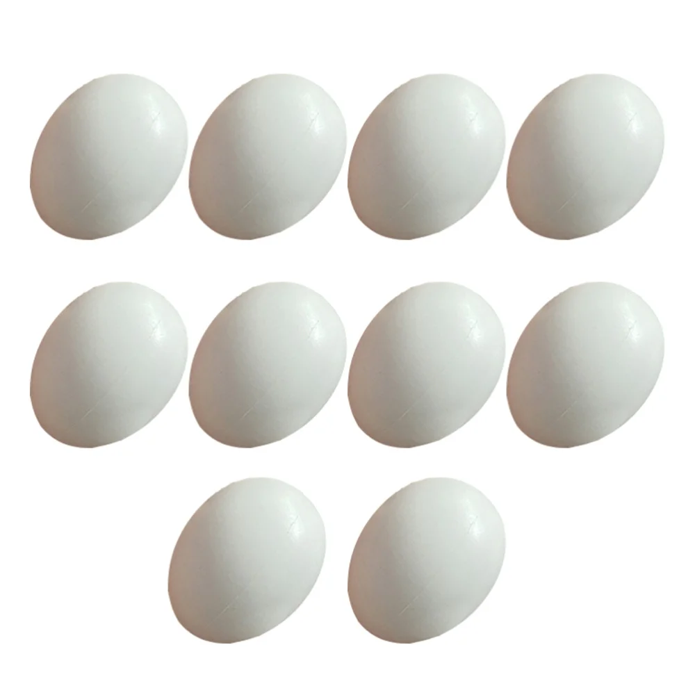 

10pcs Lifelike Simulation Bird Egg Bird Laying Egg Prop Bird Breeding Tool