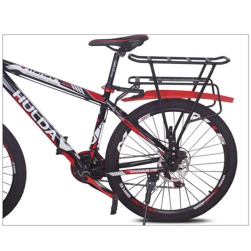 Черный 26 дюймовый 28 700C велосипедный багажник двухслойный задний регулируемый