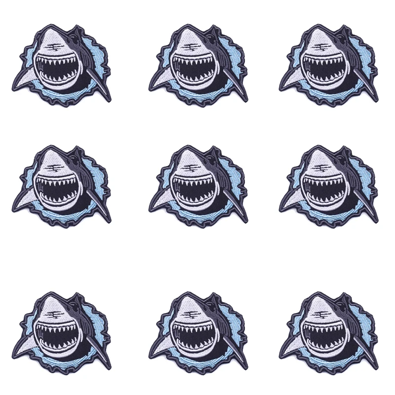 

10 шт., патчи с черепом в стиле панк