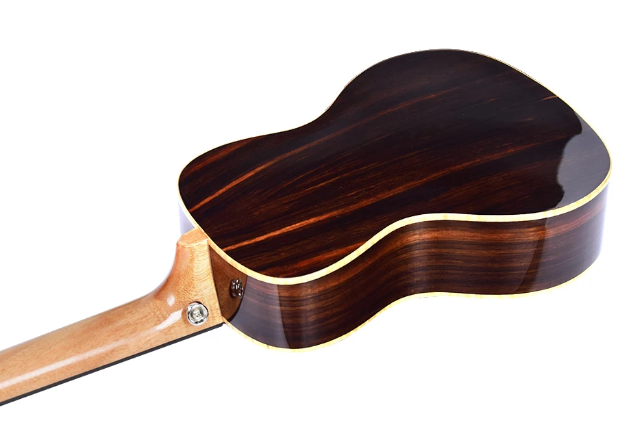 ukulele 23 26 zoll alle ebenholz mini elektrische konzert tenor hochglanz akustische gitarre 4 strings ukulele pickup reise ukalele free global shippi