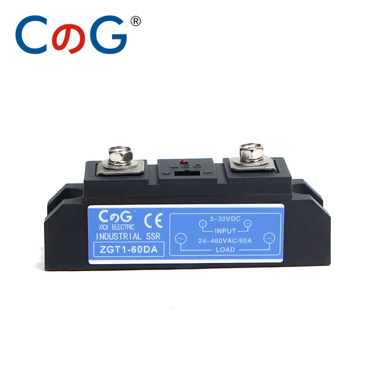 CG 60A 80A 100A промышленные высокой мощности Авто Промышленные серии DC В AC твердотельные Реле твердотельные реле - Габаритные размеры: 60DA