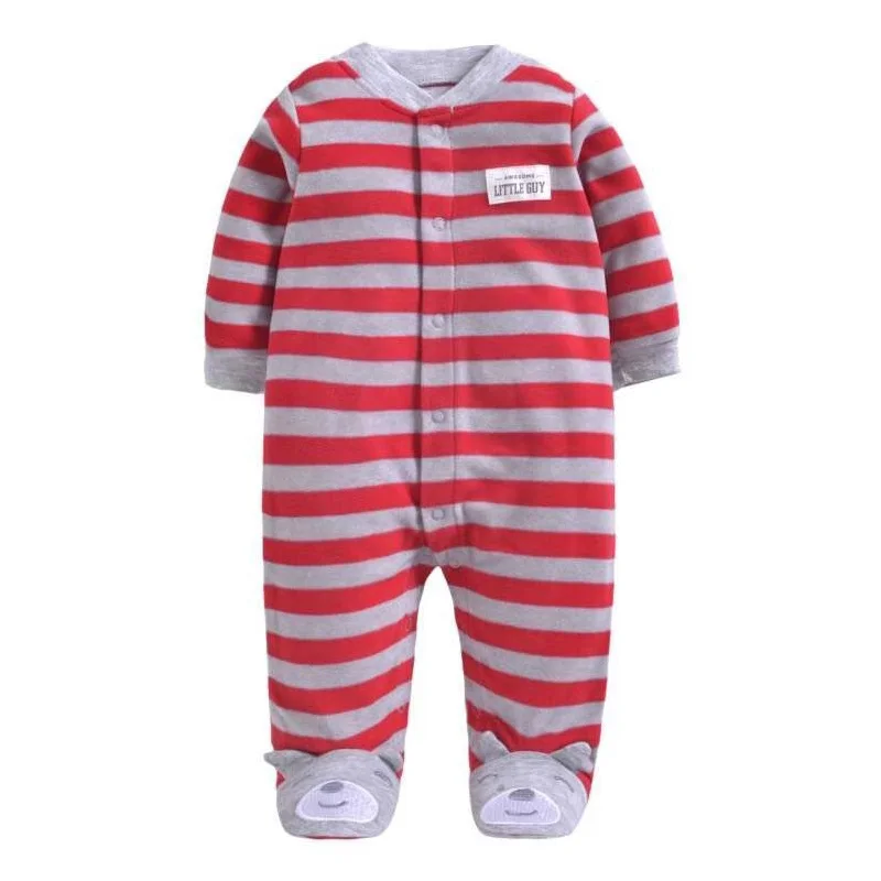 

2019 Autumn Winter Fleece baby rompers coats for infant clothes Lovely Toddler Clothing Cartoon jumpsuits for baby boys clothes