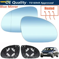 for vw golf gti jetta 5 mk5 06 10 passat b6 left right side mirror glass blue rear view rearview exterior wide angle car parts