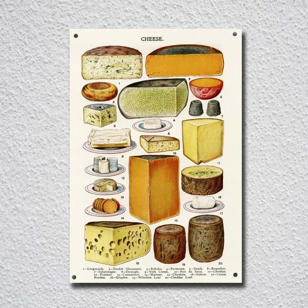 

Винтажный кухонный винтажный Adv жестяной знак Cheese, металлический плакат, металлический декор, металлическая живопись, настенная наклейка, н...