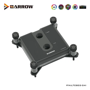 Водяной блок Barrow для процессора INTEL Socket LGA1700,LGA1200,115X,X99,X299, 5 В, 3PIN, освещение