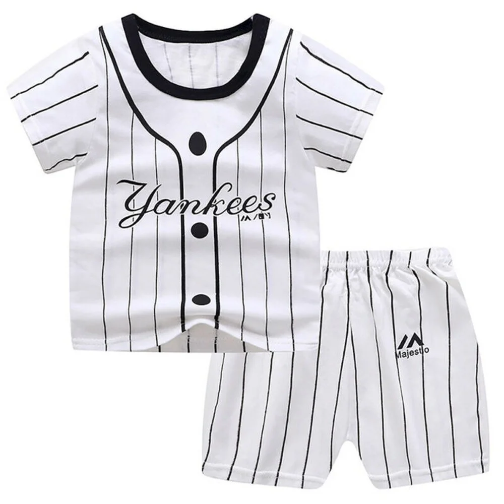 

2pcs Kids Girls Boys Pajamas Set Cartoon Children Sleepwear Home Clothing Suit