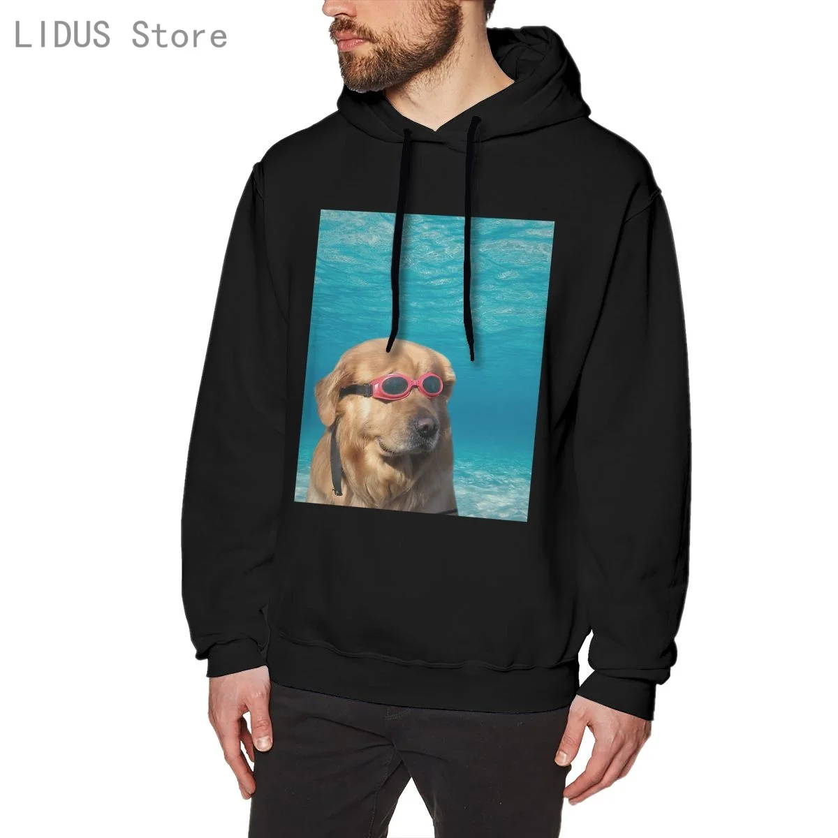 

Swimmer Dog Hoodie Sweatshirts Harajuku Creativity Streetwear Hoodies