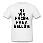 Si Vis Pacem, Para Bellum хлопковые Забавные футболки с принтом Diablo Мужская модная уличная одежда