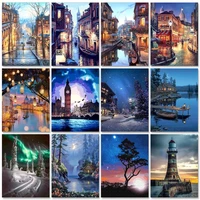 ruopoty modern paint by numbers for adults canvas painting landscape number painting artcraft decorative paintings