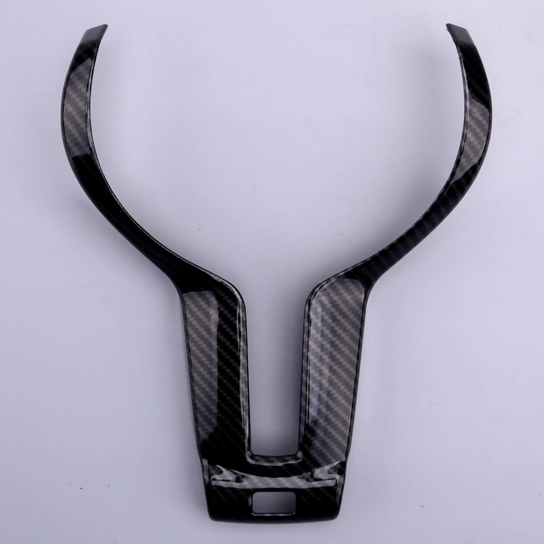 

Carbon Fiber Style Black ABS Car Front Steering Wheel Cover Trim Fit for BMW F20 F22 F30 F12 X5 X6 F06 F12 F13