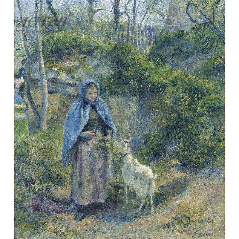 Микеланжело деревянный пазл 500 штук старый мастер Камилла Писсарро Крестьянка с