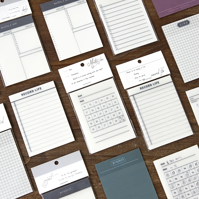 60 шт. водонепроницаемые прозрачные наклейки для заметок|Блокноты| |