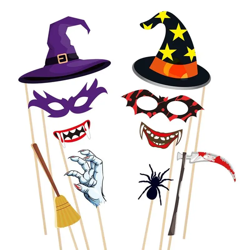 47 шт. реквизит для фотокамеры на Хэллоуин|Реквизиты фотобудки| |