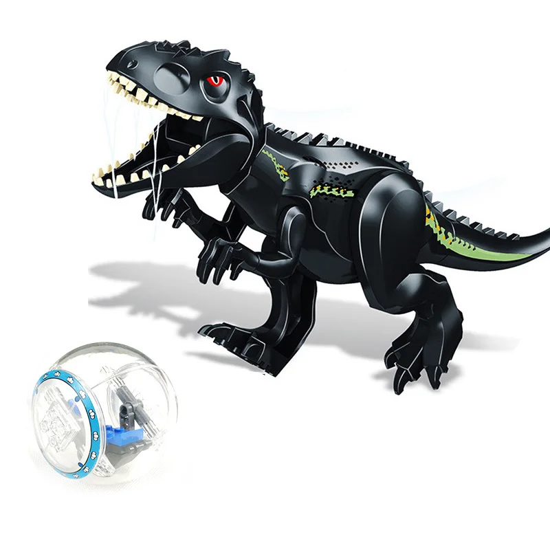 Строительные блоки мир динозавров юрского периода динозавры парк тираннозавр