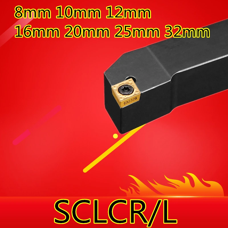 

SCLCR0808F06 SCLCR1010H06 SCLCR1212H06/09 SCLCR1616H09 SCLCR2020K09 SCLCR2525M09 SCLCR3232P12 SCLCL lathe Turning External tools