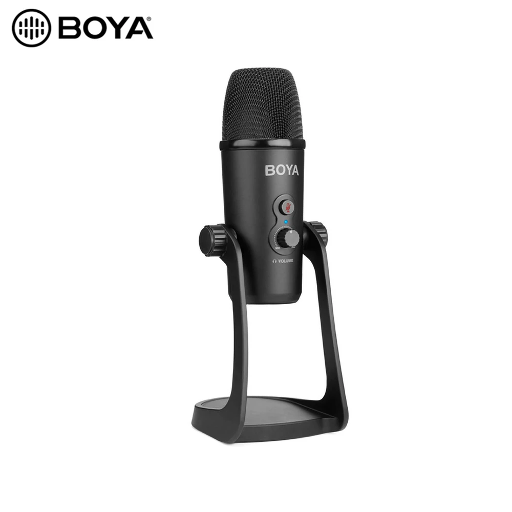 Конденсаторный микрофон BOYA с тройной капсулой USB для Windows Mac ноутбука ПК