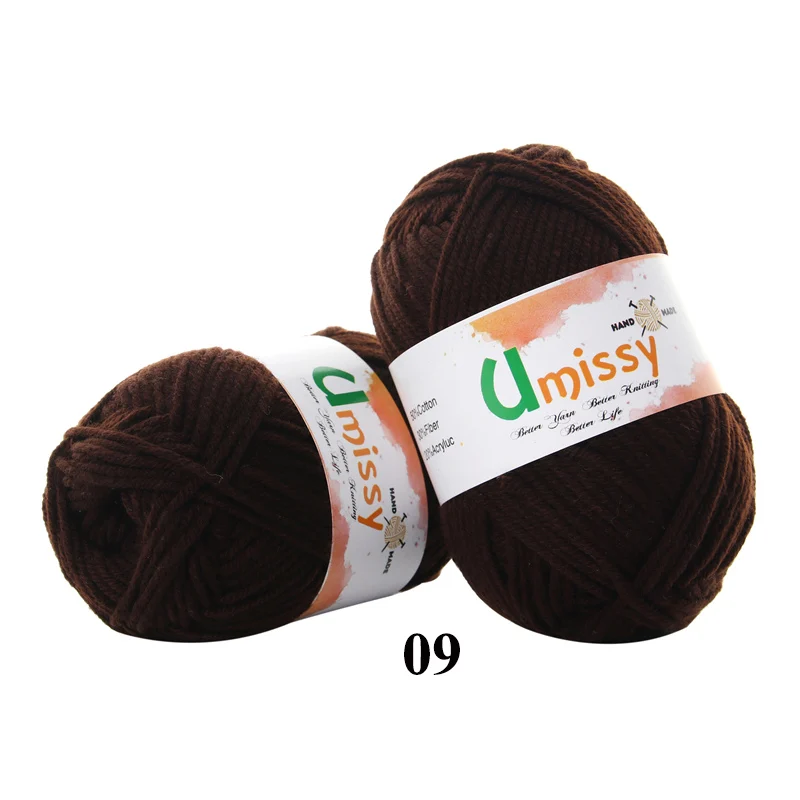 1pc 09 1 шт. пряжа для ручного вязания Хлопок Вязание Пряжа для Вязания Пряжи для Вязания Антистатические Мягкие Дешевые Пряжи Заводская Цена для Продажи 25 г - Цвет: 1pc 09