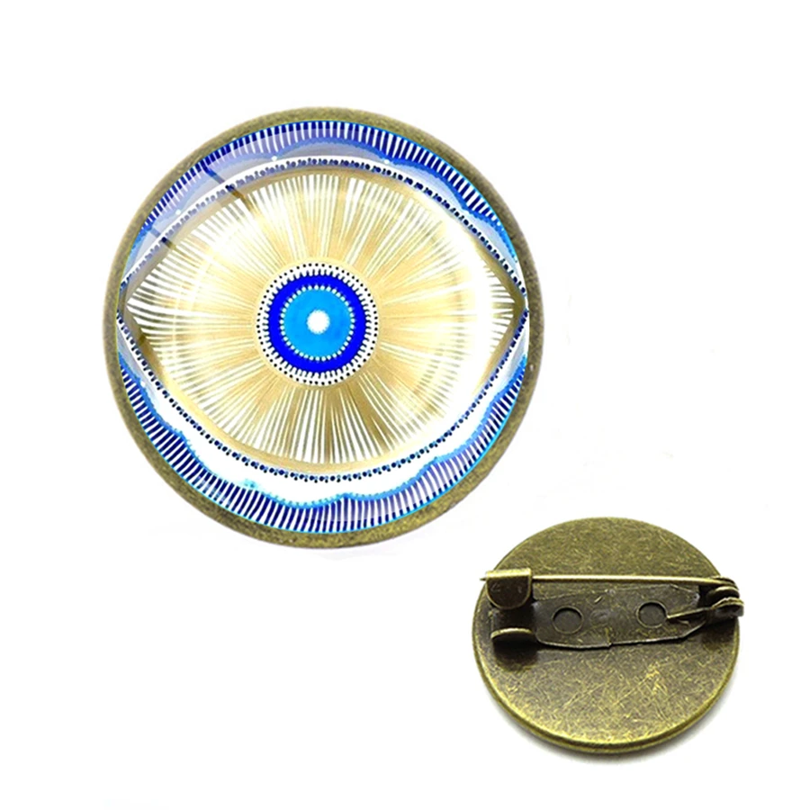 Синие злые броши-глаза El протектор Ojo Turco синий сглаза мощные защитные нагрудные