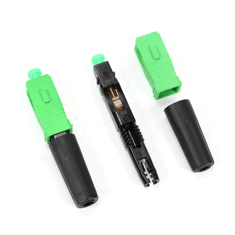 100PCS FTTH SC APC Optic Fiber Quick Cold  SC Single Mode Fast Connector