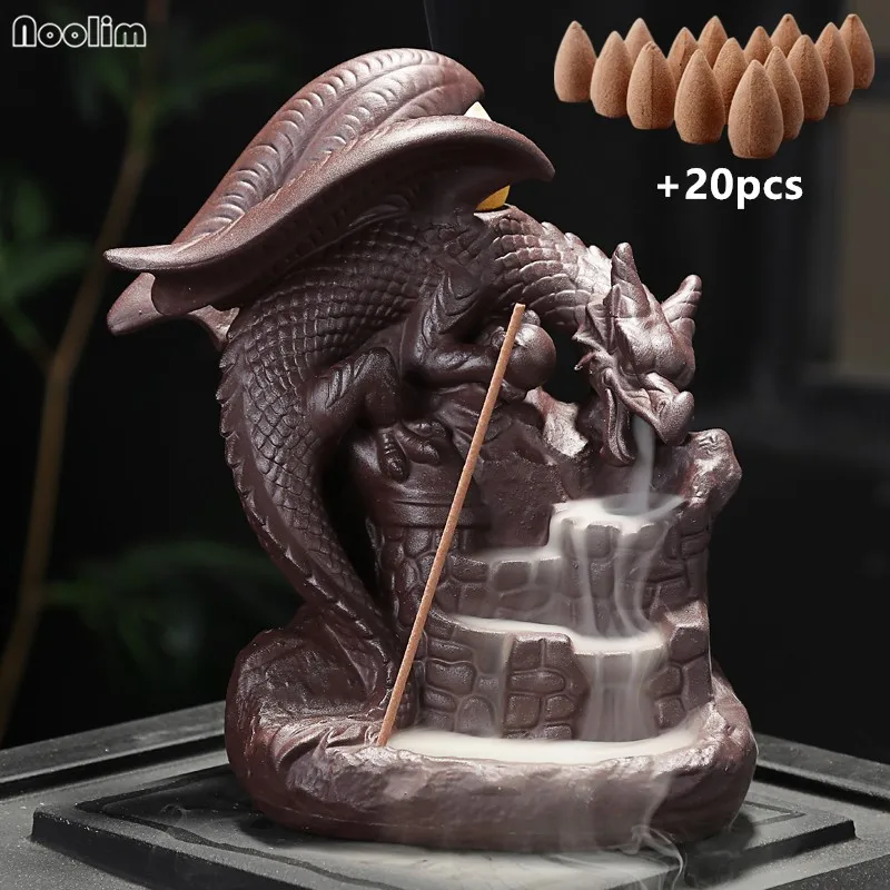 Керамическая орнамент NOOLIM Dragon pterosours украшение для дома с оплавлением сандаловым