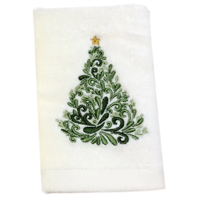 Модная Рождественская серия хлопковых полотенец с рождественскими