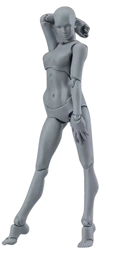 F Многофункциональные подвижные фигурки SHFiguarts BODY KUN/BODY CHAN серый/оранжевый цвет Ver ПВХ фигурка Коллекционная модель игрушки 15 см - Цвет: F