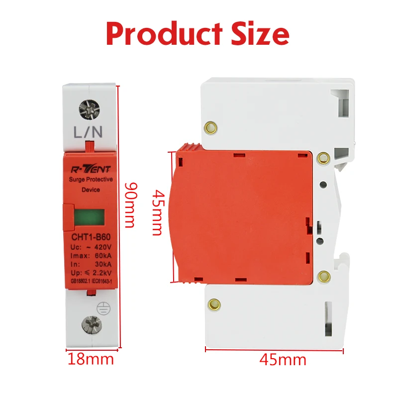 AC Электрический стабилизатор напряжения 30KA 60KA устройство защиты от