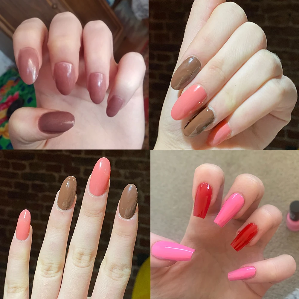 Новинка 2021 100 шт. профессиональные накладные ногти Длинные акриловые в форме