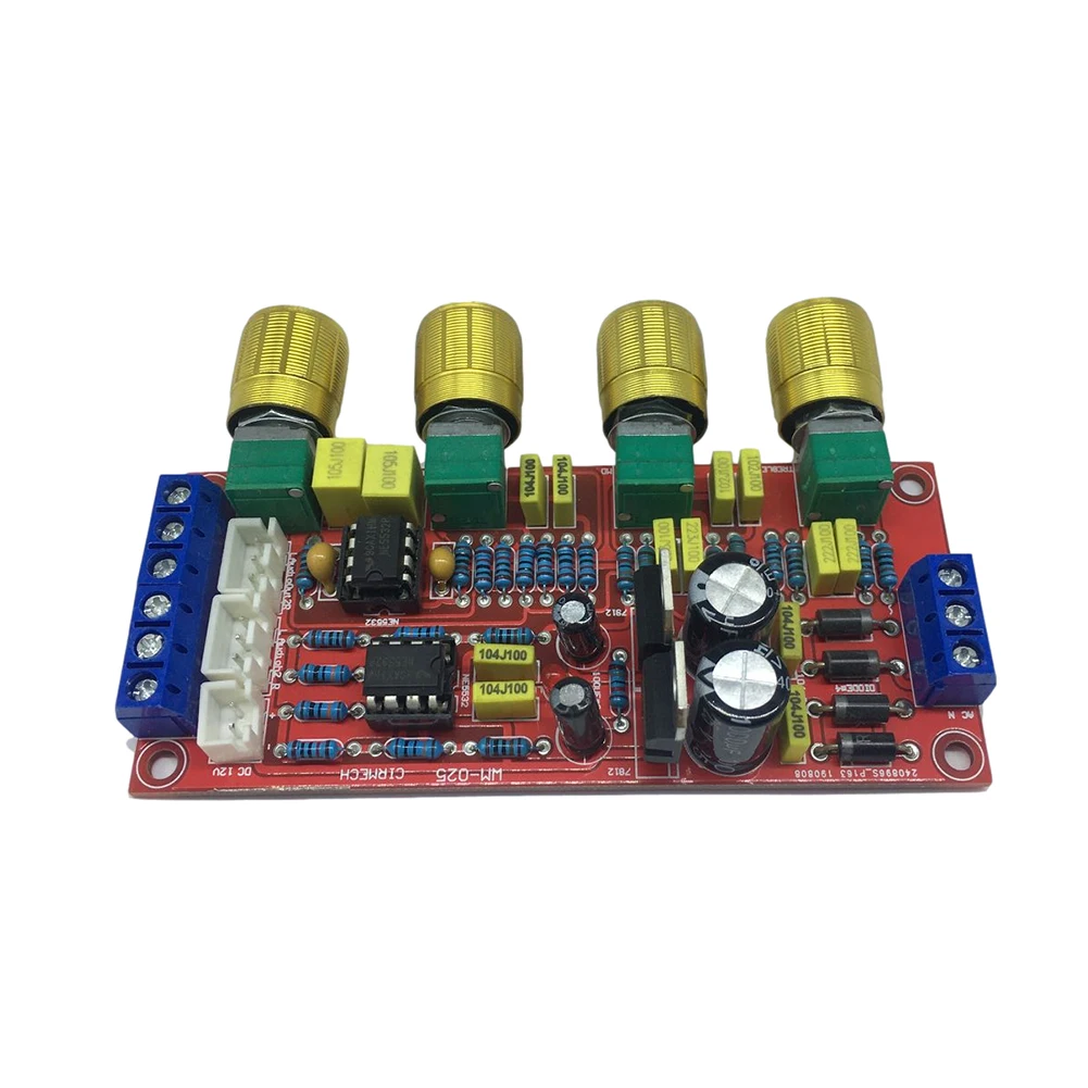 

Digital Amplifier Board Trolley Case HiFi Preamplifier Board Tone Treble Alto Bass Volume Controller for Amplifier Board