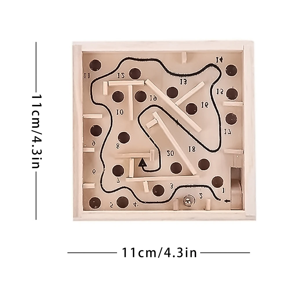 

Children'S Educational Party Games Wooden Labyrinth Table Board Game Toys Balance Puzzles For Kids Boys Montessori Birthday Gift