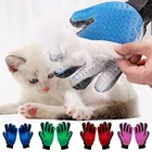 Перчатка для груминга кошек, расческа для вычесывания шерсти у собак и других домашних питомцев, чистка и массаж