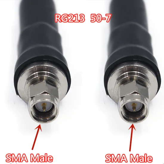 

RG213 Cable SMA Male To SMA Male Connector 50-7 Low loss Jumper Cable 1M2M3M5M10M