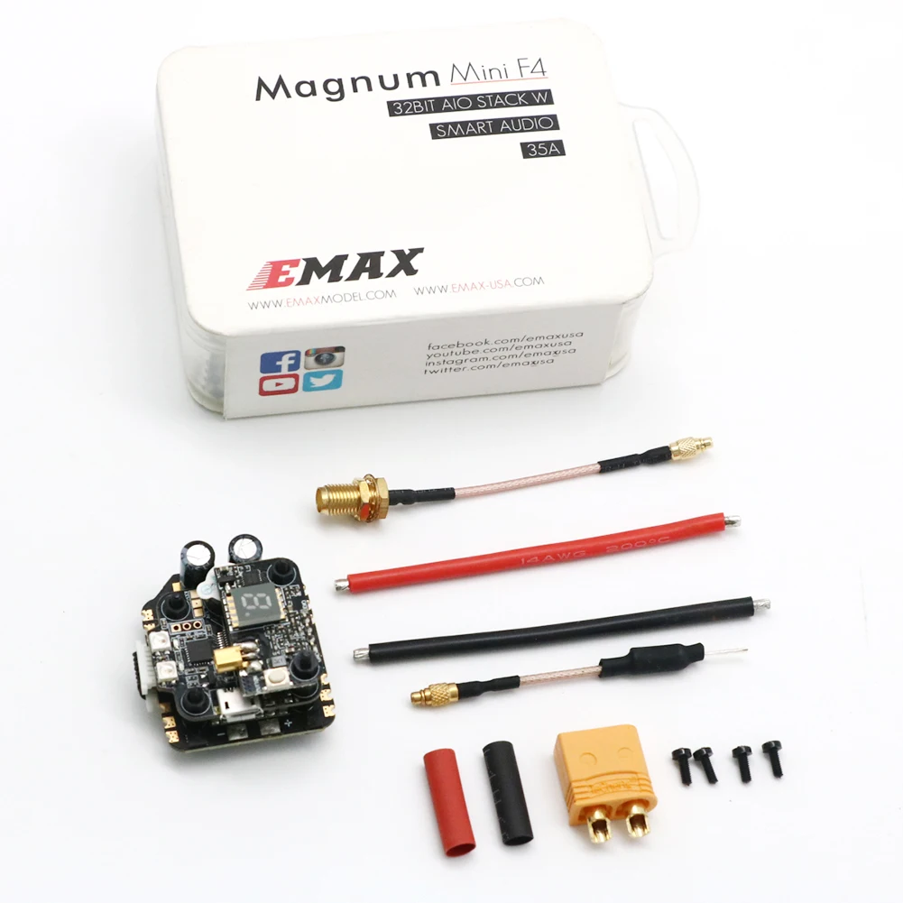 Контроллер полета Emax Mini MAGNUM 2 F4 MPU6000 6S BLHELI 32-битный 35amp BLHeli32 с возможностью