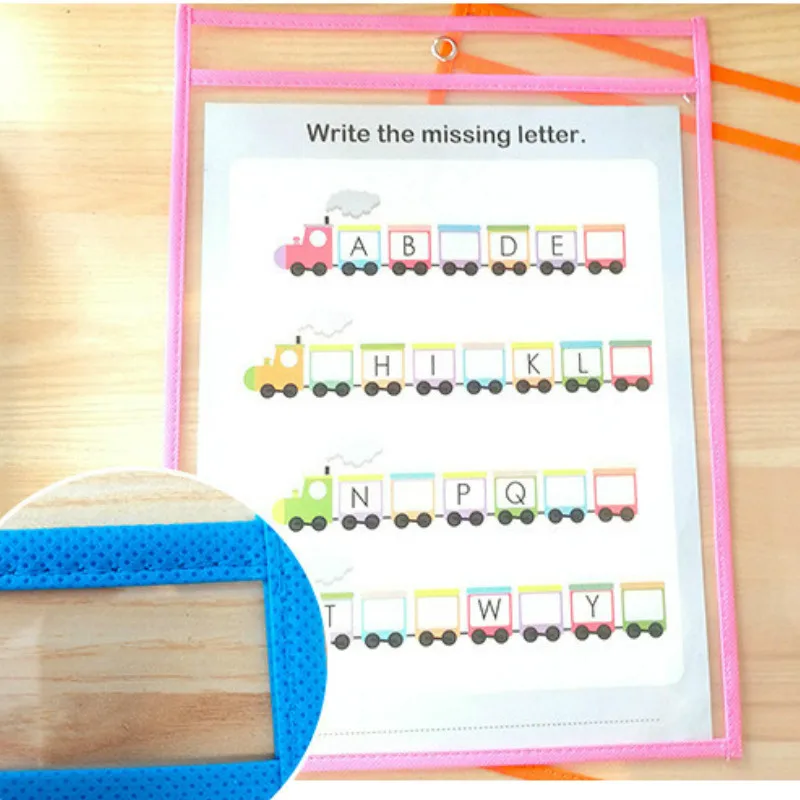 30 шт./компл. прозрачная сумка для хранения документов файлов карман