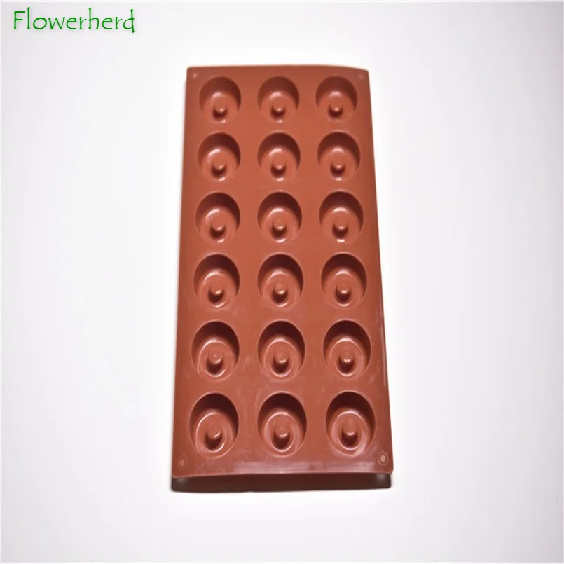 

18 Holes Silicone Donut Pans for Baking Nonstick Round Doughnut Muffin Cupcake Cake Molds Chocolate Mould Pudding Jelly