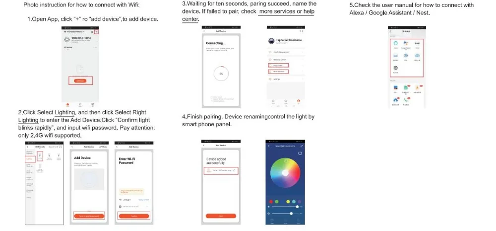 EACHEN Wi-Fi умный светодиодный контроллер драйвера для танцев с музыкой Tuya SMART APP/Smart Life APP