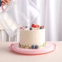 cake storage container portable food fresh keeping box pastry fresh keeping fruits vegetables storage boxs gift bag holder