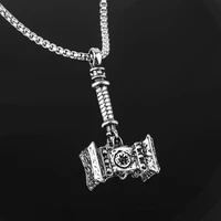 hipster retro pop hammer fitness hip hop rock necklace pendant pendant mens birthday gift party jewelry wholesale