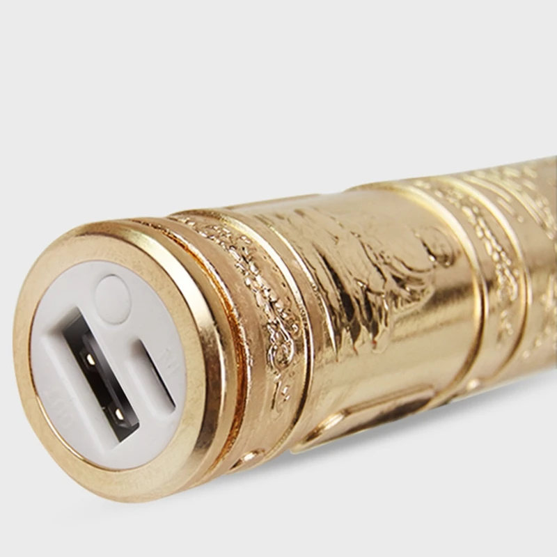 

Gold Alloy Personalize Hairdresser Hair Clipper Professional Barber Men Hair Trimmer Rechargeable Cutting Machine