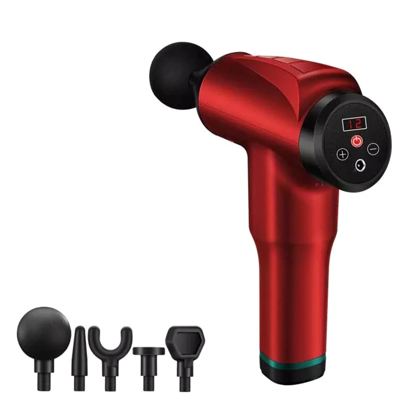 Портативный Ручной Ударный глубокий массажер для мышц релаксация тела с 5