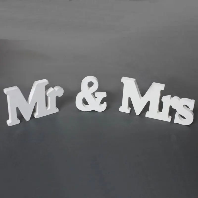 1 Набор/3 шт. Свадебные украшения с надписью Mr &amp Mrs | Дом и сад