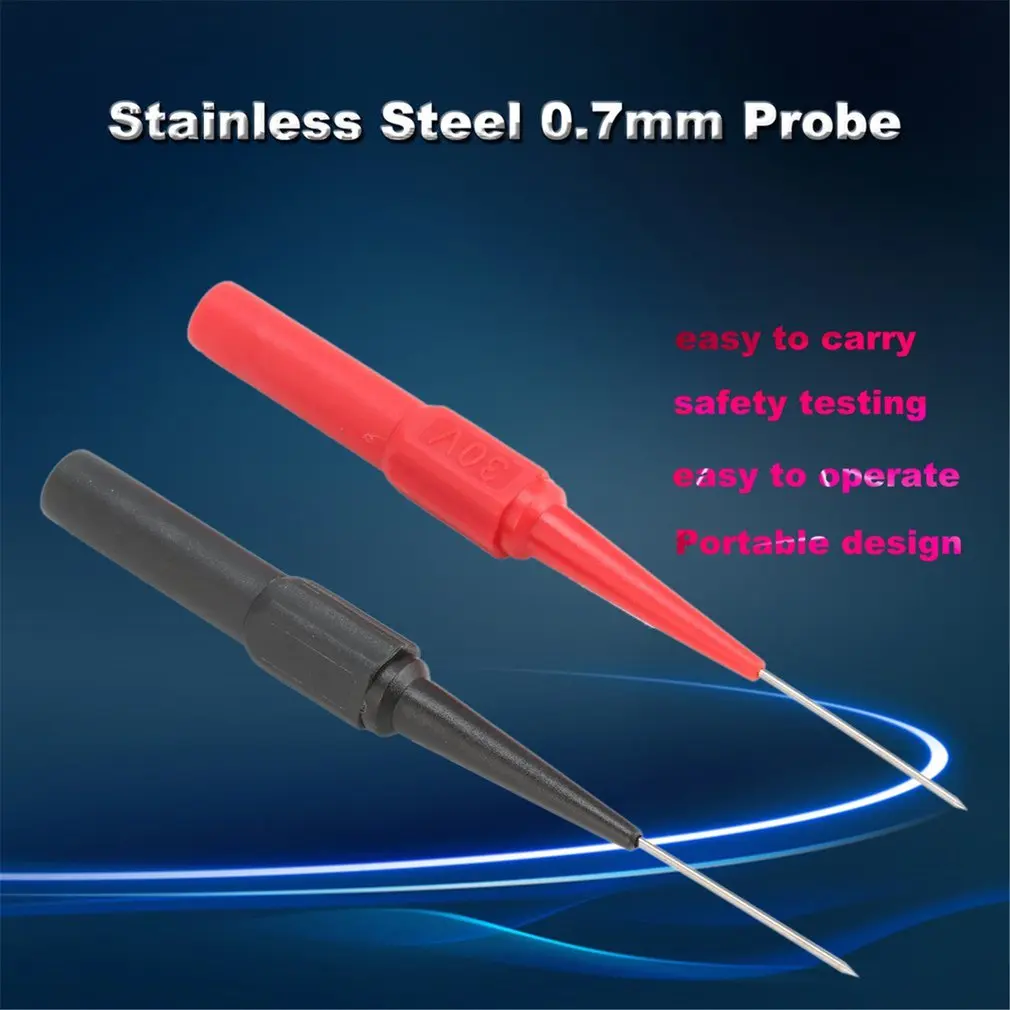 2 шт. 4 мм разъем медный Пробник из нержавеющей стали тестовая игла мультиметр