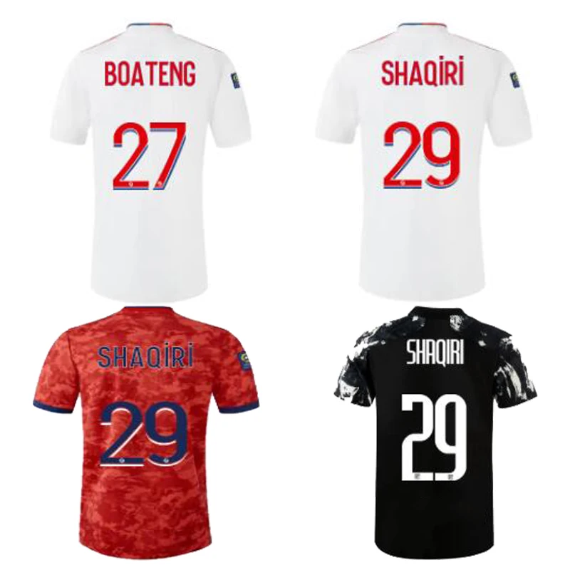 21 22 LyonES boateng рубашки Футбольная форма 2022 TRAORE AOUAR CHERKI 2021 Olympiquees lyonnees OL Jerseys SHAQIRI |