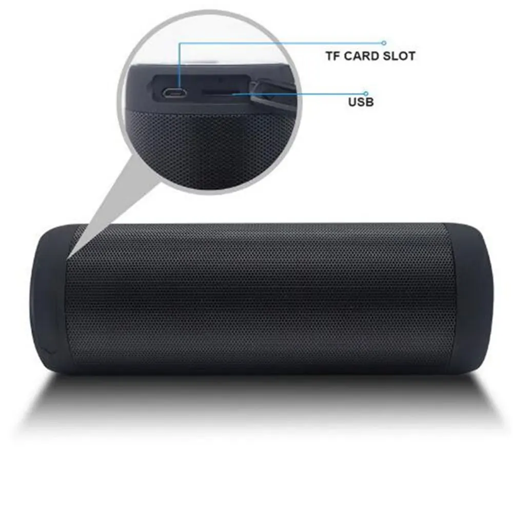 T2 колонки портативный динамик bluetooth водонепроницаемый беспроводной акустическая система открытый светодиодный Поддержка TF карты FM радио Aux вход
