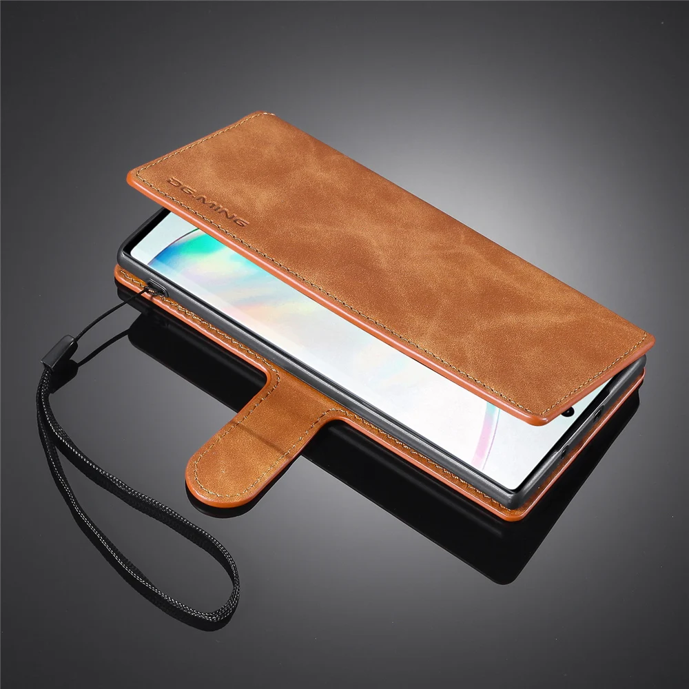 Note10 чехол для Samsung Galaxy Note 10 и Plus Pro Бумажник Книга винтажный роскошный полный N970 N975