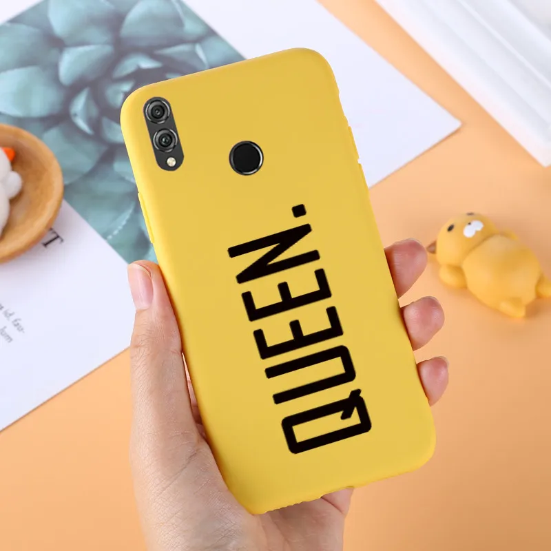 -Yellow-022 Lamo чехол простой черный матовый чехол для huawei Honor 8A 8C 8X Max V8 8 Lite 8S 7A 6A 7C 20 Pro художественная линия с рисунком модные цитаты - Цвет: -Yellow-022
