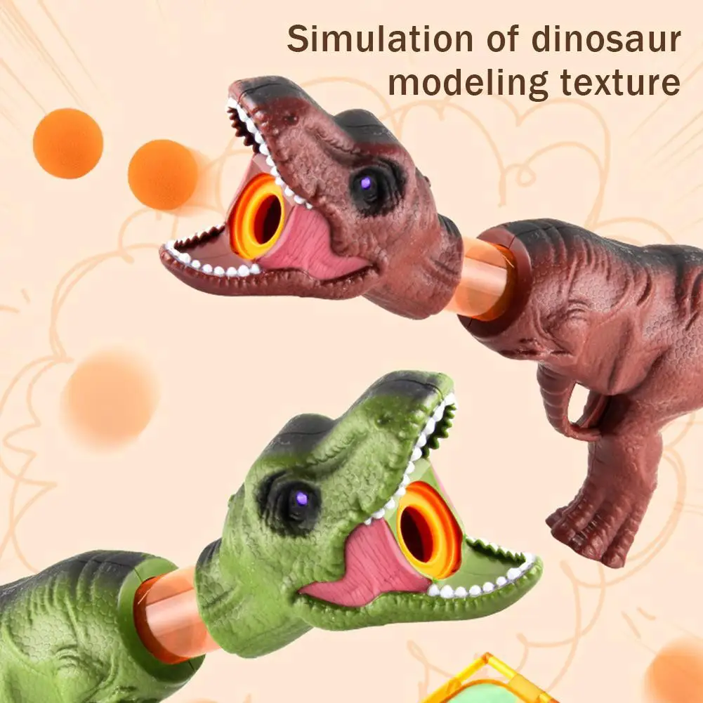 

Dinosaur Shooting Toy Sound And Light Dinosaur Toy Tool Children Eat Chicken 98K Soft Bullet Tool Soft Bullet Gun Cool Lighting