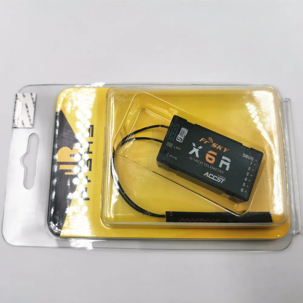 FrSky-receptor SBUS X6R 2,4G, 16 canales, antena PCB, Puerto inteligente, retorno de datos para Taranis X9D Jumper T16 T18 RC Drone-5
