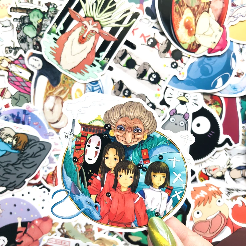 Наклейки Унесенные призраками Miyazaki 100 шт. наклейки для ноутбука домашний декор