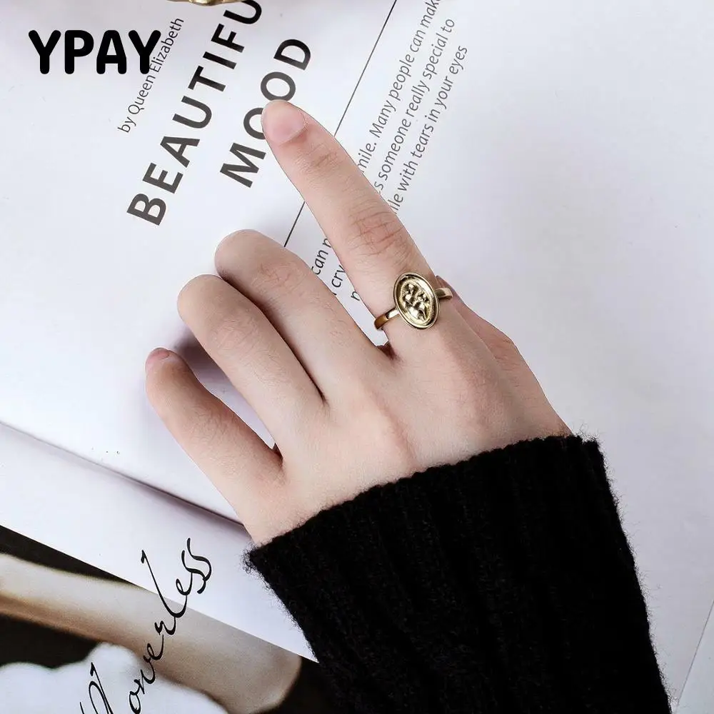 

Кольцо женское из серебра 100% пробы, позолоченное, регулируемое, YMR959